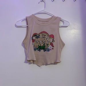 Thick strapped hippie tank.